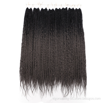 vigorous Cheap Price Wholesale 18 Inch Afro Twist Kinky Braiding Crochet Hair Bulk Synthetic Box Braid Hair
